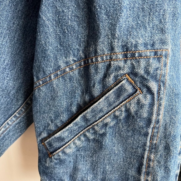 Ralph Lauren 100 % Cotton Denim Jean Jacket Vintage Size L - Picture 4 of 14